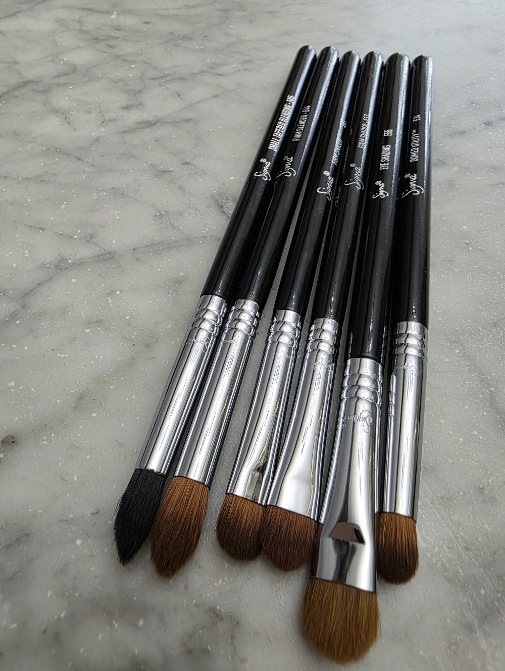 Sigma Beauty Black & Silver Eye Brush Set - 6 Piece